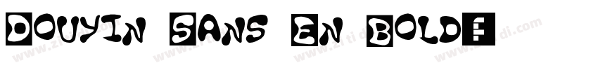 Douyin Sans En Bold字体转换